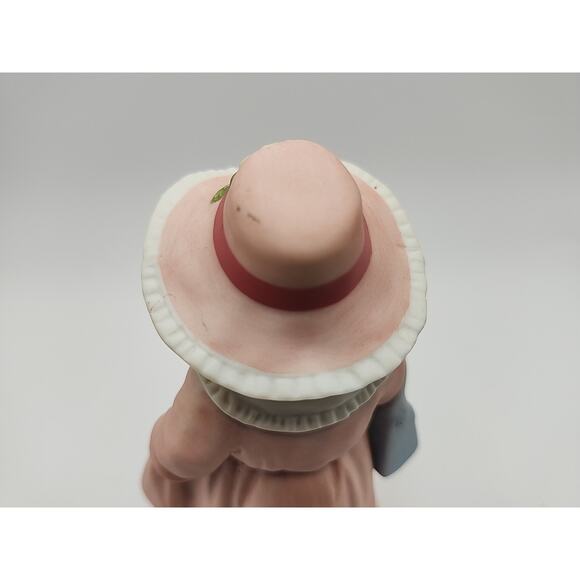 Vintage HOMCO #1488 Girl in Pink Dress & Hat with Purse Porcelain Figurine 5.5" - Picture 6 of 8